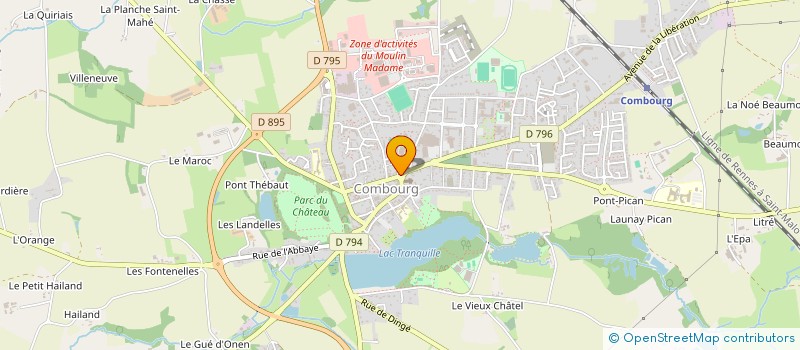 localisation de l'entreprise SCI GREGANY  COMBOURG