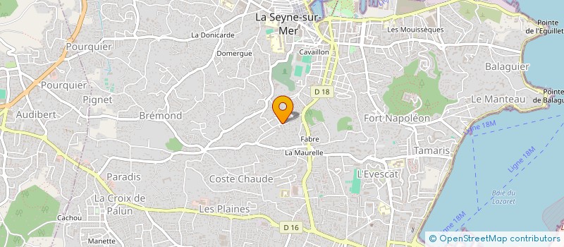 localisation de l'entreprise SCI GREGMEG à LA SEYNE-SUR-MER