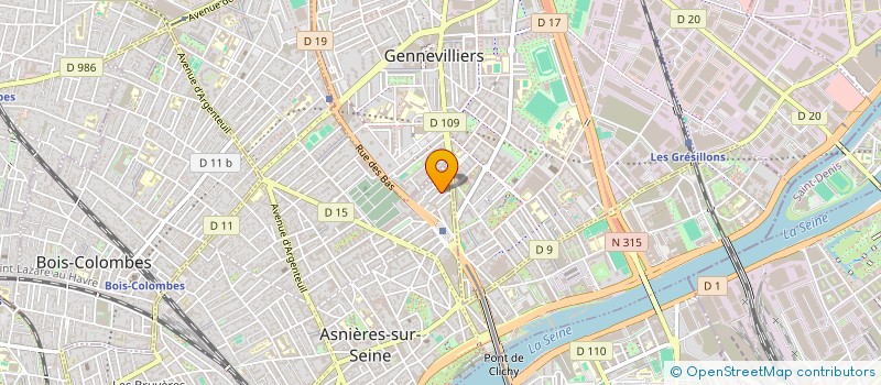localisation de l'entreprise SCI GREGO  ASNIERES-SUR-SEINE