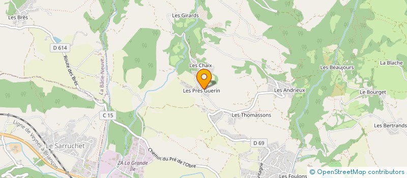 localisation de l'entreprise SCI GREGOIRE  CHORGES