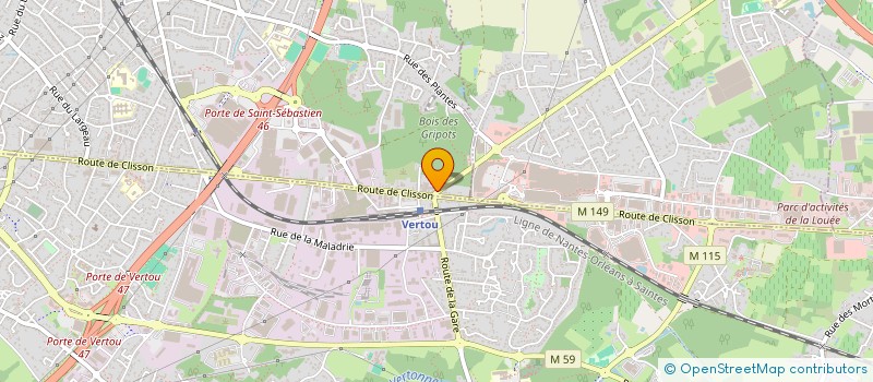 localisation de l'entreprise SCI GREGOIRE ET BROSSARD à SAINT-SEBASTIEN-SUR-LOIRE