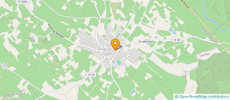 localisation de l'entreprise SCI GREGORY  ALIGNAN-DU-VENT