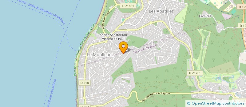 localisation de l'entreprise SCI GREGORY à LA TESTE-DE-BUCH