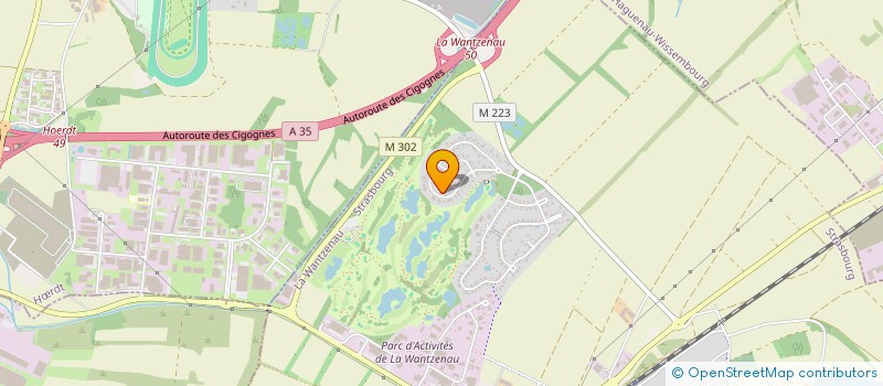 localisation de l'entreprise SCI GREGWOLL  LA WANTZENAU