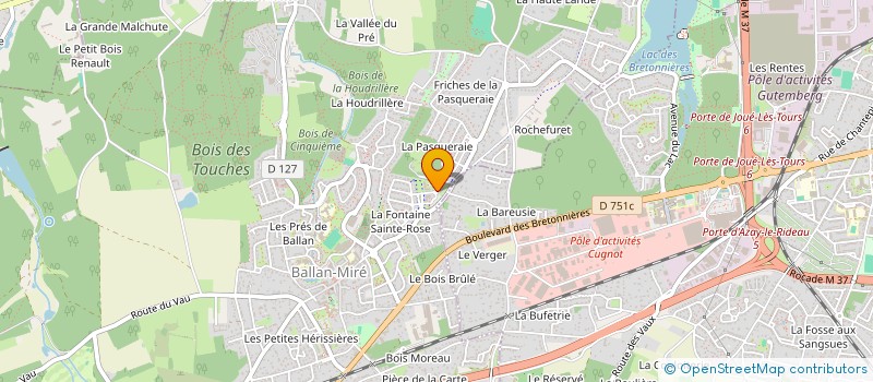 localisation de l'entreprise SCI GREJON  BALLAN-MIRE