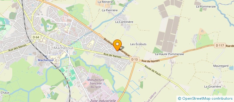 localisation de l'entreprise SCI GRELIER FREDDY  MACHECOUL-SAINT-MEME