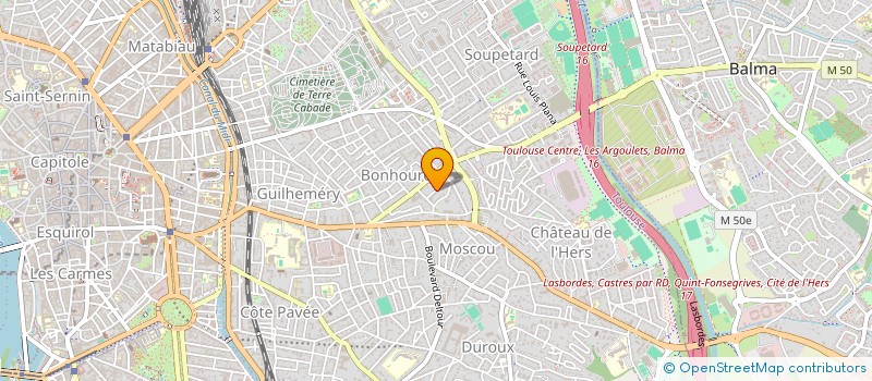 localisation de l'entreprise SCI GRELJA64 à TOULOUSE