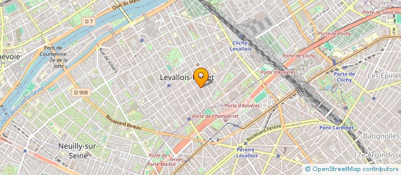 localisation de l'entreprise SCI GRELLIER à LEVALLOIS PERRET