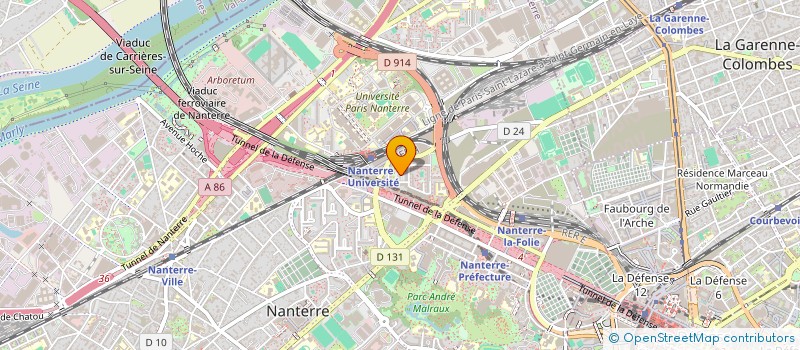 localisation de l'entreprise SCI GREMK  NANTERRE