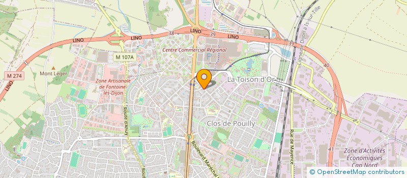 localisation de l'entreprise SCI GREMMA à DIJON