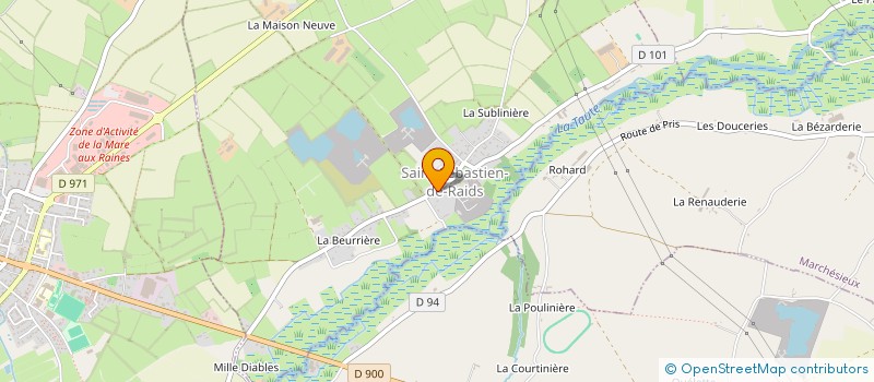 localisation de l'entreprise SCI GREMMAPA  SAINT-SEBASTIEN-DE-RAIDS