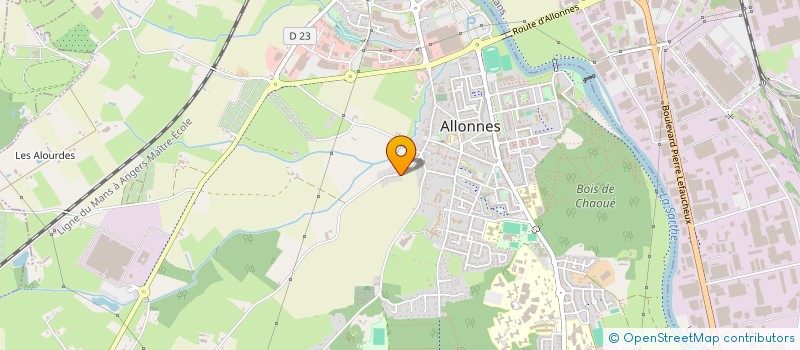 localisation de l'entreprise SCI GREMY  ALLONNES