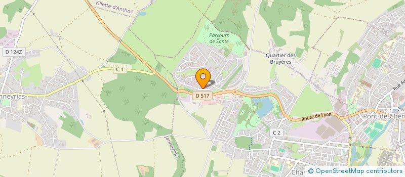 localisation de l'entreprise SCI GREMY  CHARVIEU-CHAVAGNEUX