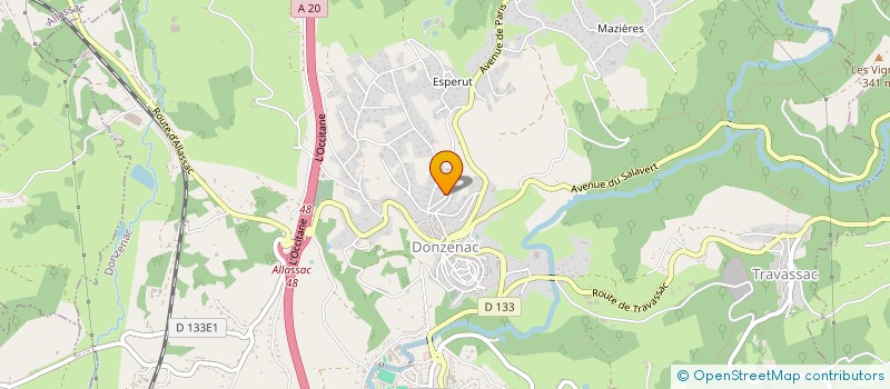 localisation de l'entreprise SCI GRENACHE  DONZENAC