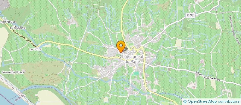 localisation de l'entreprise SCI GRENACHE  CHATEAUNEUF-DU-PAPE