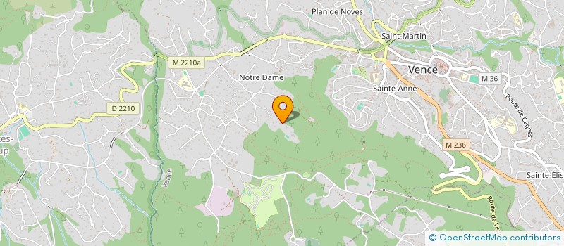 localisation de l'entreprise SCI GRENADINES  VENCE