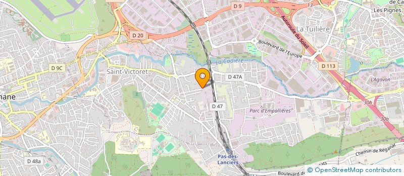 localisation de l'entreprise SCI GRENAT  SAINT-VICTORET