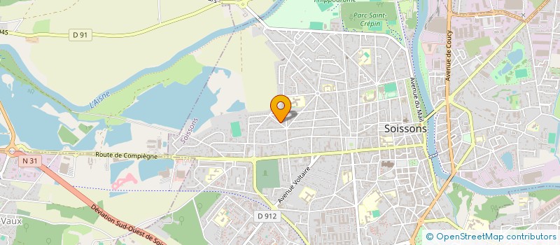 localisation de l'entreprise SCI GRENAT  SOISSONS