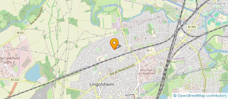 localisation de l'entreprise SCI GRENBRU  LINGOLSHEIM