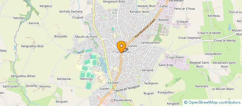 localisation de l'entreprise SCI GRENCHOU  PLABENNEC