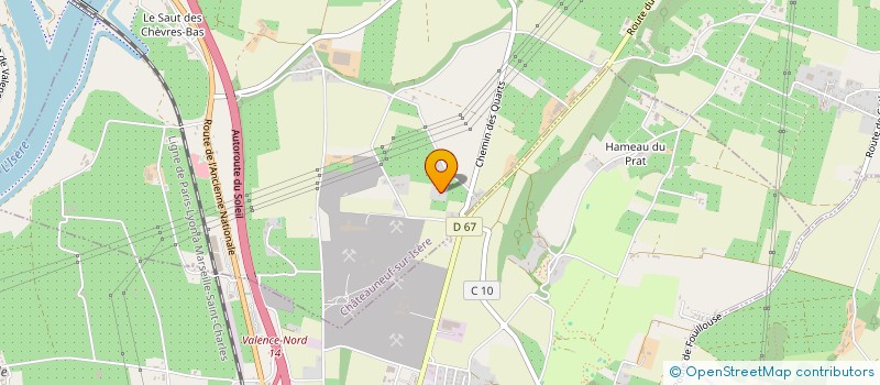 localisation de l'entreprise SCI GRENETTE  CHATEAUNEUF-SUR-ISERE