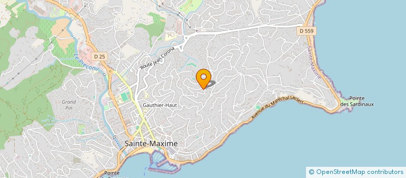 localisation de l'entreprise SCI GRENETTE à SAINTE-MAXIME
