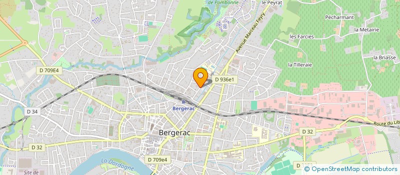 localisation de l'entreprise SCI GRENIER à BERGERAC