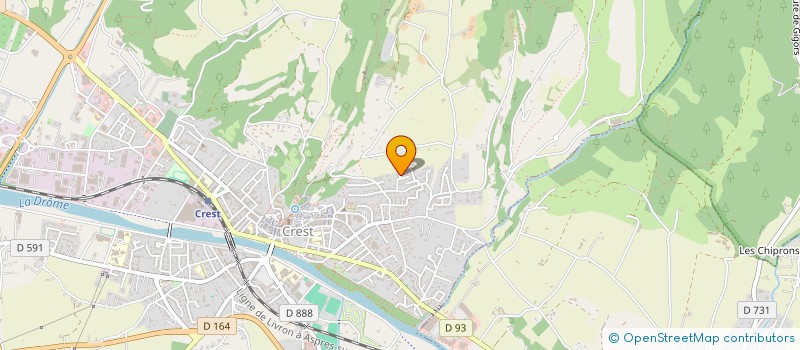 localisation de l'entreprise SCI GRENIER  CREST