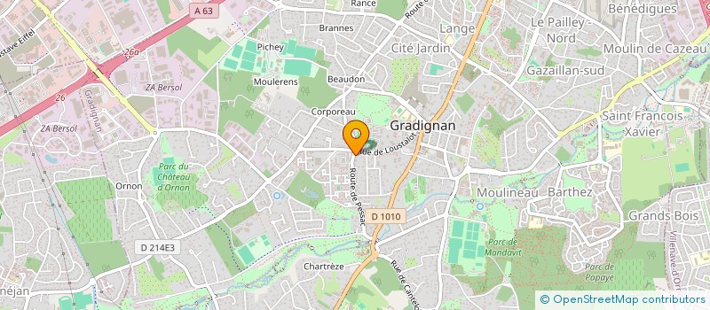 localisation de l'entreprise SCI GRENIER ISUFI  GRADIGNAN