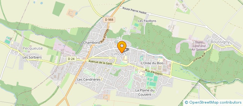 localisation de l'entreprise SCI GRENIER - LE QUINTREC à LIMOURS