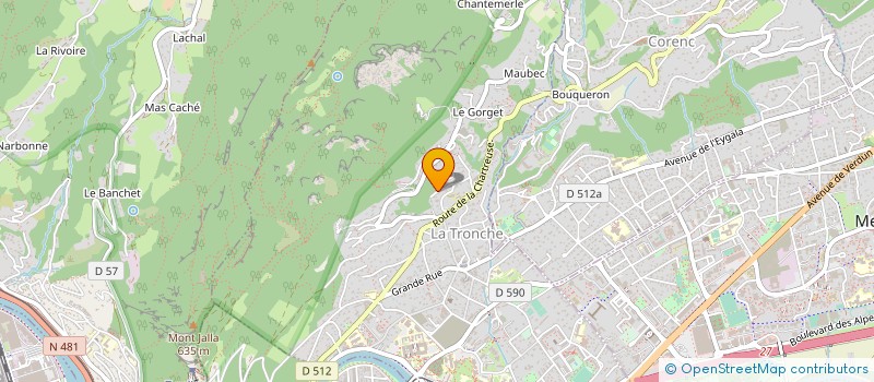 localisation de l'entreprise SCI GRENOBLE CENTRE INVEST  LA TRONCHE