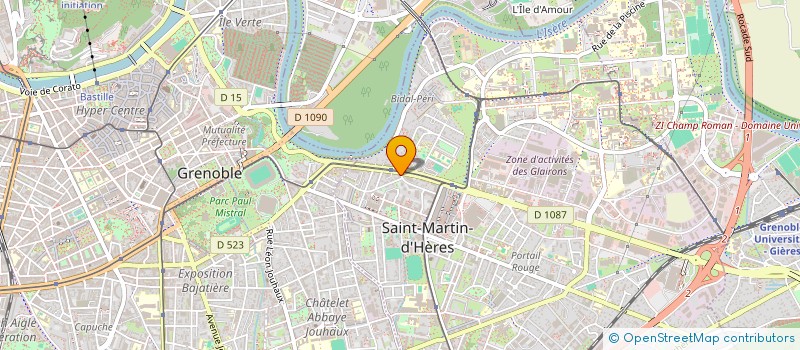 localisation de l'entreprise SCI GRENOBLE-HALAGE  SAINT-MARTIN-D'HERES