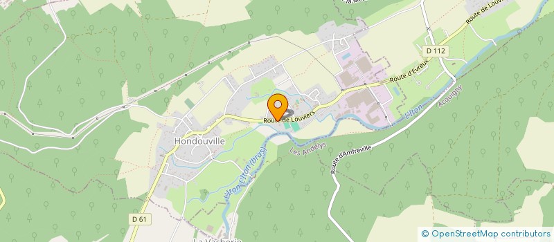 localisation de l'entreprise SCI GRENOBLE INVESTISSEMENT  HONDOUVILLE