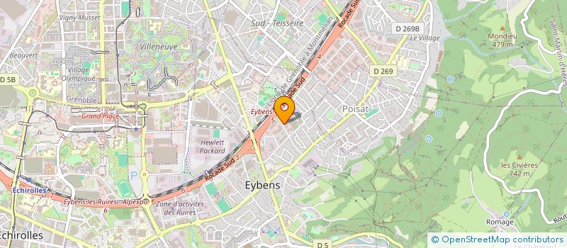 localisation de l'entreprise SCI GRENOBLE SCHUMAN INVEST à EYBENS