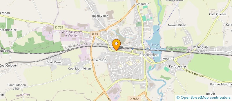 localisation de l'entreprise SCI GRENT  ROSPORDEN