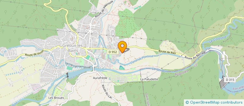 localisation de l'entreprise SCI GREOUX INVESTISSEMENT à GREOUX-LES-BAINS