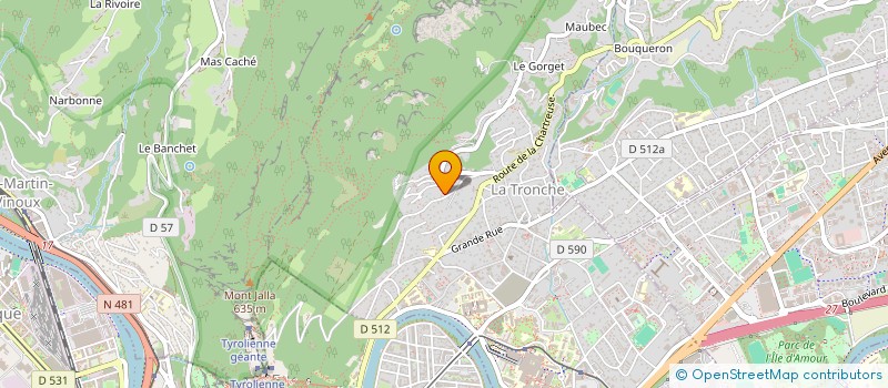 localisation de l'entreprise SCI GREPAR  LA TRONCHE