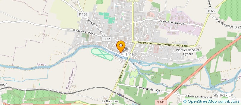localisation de l'entreprise SCI GREPON à JARNAC