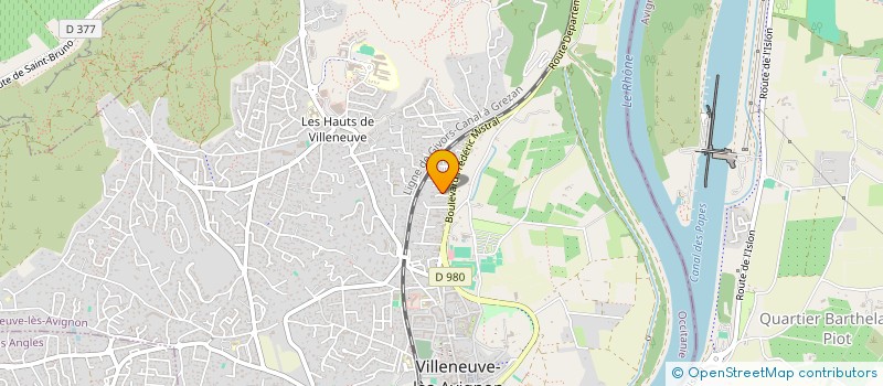 localisation de l'entreprise SCI GRES DE PADIER  VILLENEUVE-LES-AVIGNON