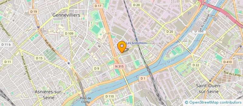 localisation de l'entreprise SCI GRESILLONS 92 à GENNEVILLIERS