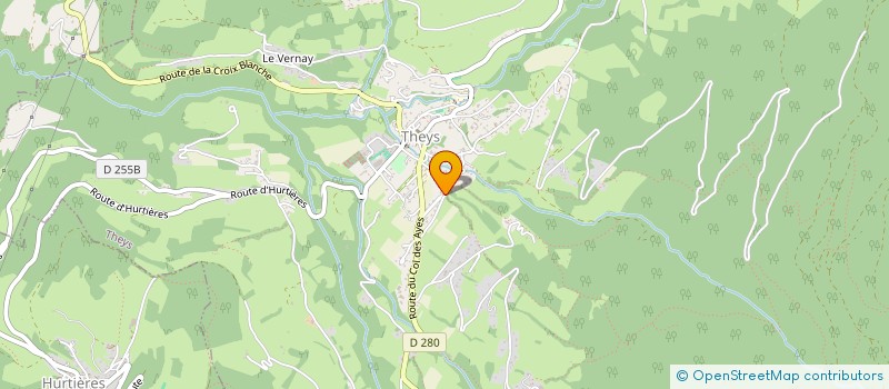 localisation de l'entreprise SCI GRESIVAUDAN CHARTREUSE BELLEDONNE  THEYS