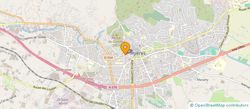 localisation de l'entreprise SCI GRESO à HYERES