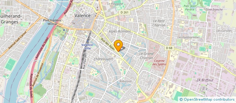 localisation de l'entreprise SCI GRESTAN à VALENCE