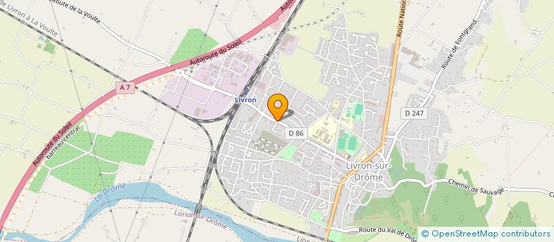 localisation de l'entreprise SCI GRET  LIVRON-SUR-DROME