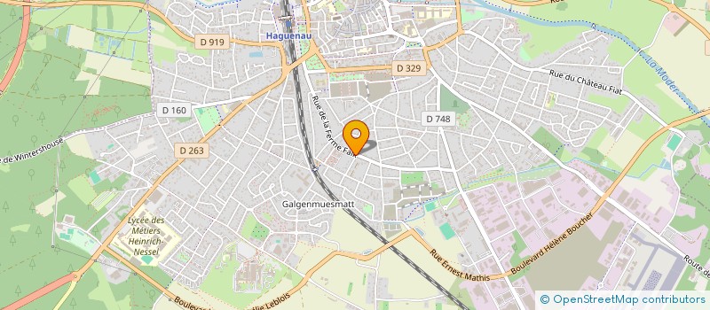 localisation de l'entreprise SCI GRETCHEN PODOLOGIE  HAGUENAU