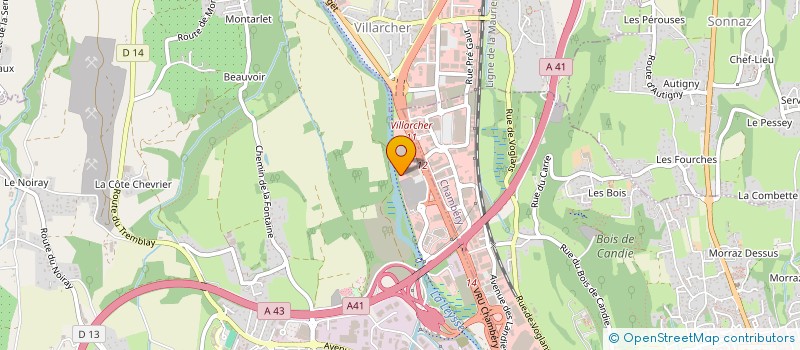 localisation de l'entreprise SCI GRETIMMO  LA MOTTE-SERVOLEX