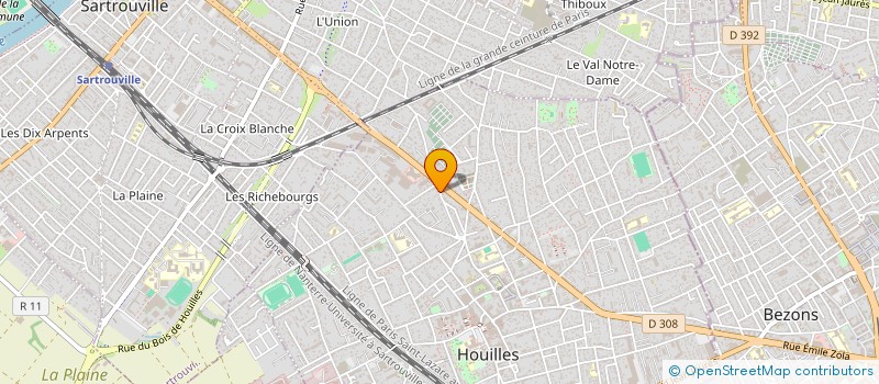 localisation de l'entreprise SCI GREUET  HOUILLES