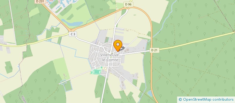 localisation de l'entreprise SCI GREVAL  VILLENEUVE-LE-COMTE