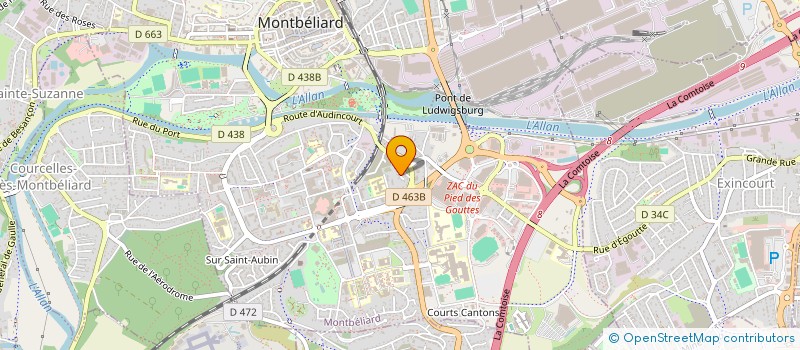 localisation de l'entreprise SCI GREVEL à MONTBELIARD