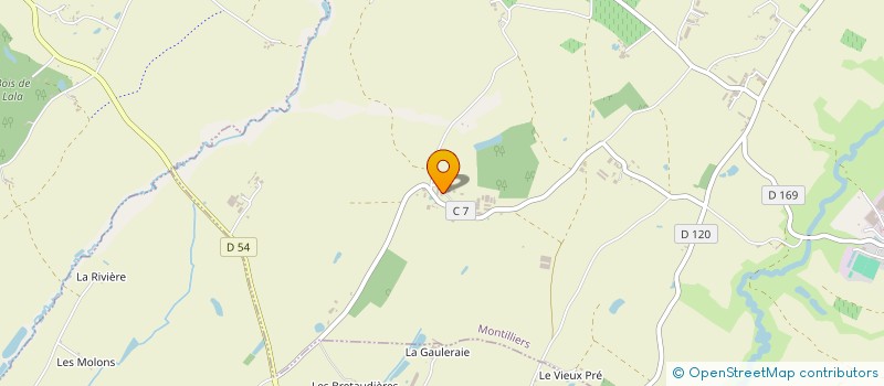 localisation de l'entreprise SCI GREVET CHARLES HENRI  MONTILLIERS